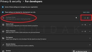 Can't Turn On Developer Mode in Windows Greyed Out ~ SOLVED