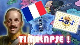HOI4 France Completed TIMELAPSE (the french kingdom)