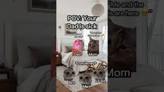 CAT MEMES: WHEN DAD GETS SICK #relatable #catmemes #cat #catlover #catvideos