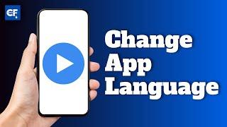 How to Change MX Player App Language