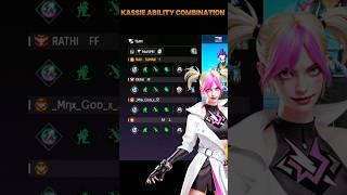 4 kassie Character Ability Test  Free Fire New Character Kassie Skill combination