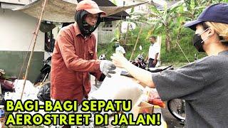 BAGI-BAGI SEPATU AEROSTREET KE OJOL,SATPAM, DLL!! (PART 1) #aerostreet