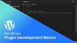 WordPress - Plugin Development Basics
