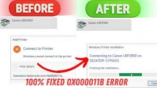 0x0000011B Error | Windows Cannot Connect to The Printer