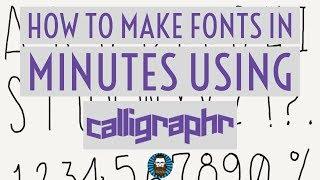 How to make fonts in minutes using Calligraphr!