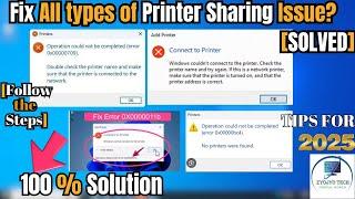 Fix Printer Error 0x00000709 - Issue accessing Shared Printer - The right way!