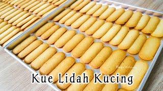 RENYAH ANTI MELEMPEM, RESEP OKE KUE LIDAH KUCING ANTI GAGAL