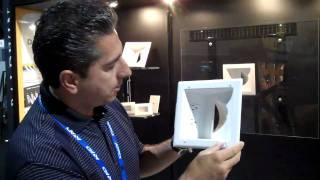 Abitronix shows off some of DataComms products for in Wall Applications