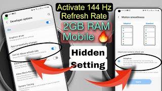 How To Enable 120Hz & 144Hz Refresh Rate Every Android Smartphone  ! Ultimate Gaming performance 