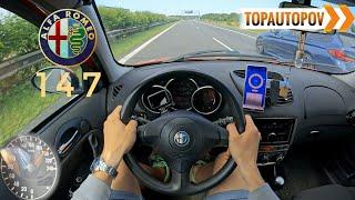 Alfa Romeo 147 1.9JTD (85kW) |111| 4K60 DRIVE POV – District Roads, Semir Gerkhan Spin, Acceleration