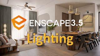 Enscape 3.5-Sketchup: Hướng dẫn thiết lập ánh sáng nội thất