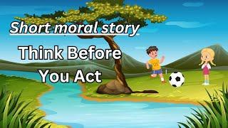 Think before you act||Short moral story for kids||#bedtimestory#homebasedschool #shortstory.