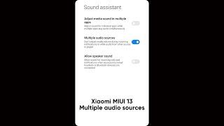 Xiaomi MIUI 13 multiple audio sources #Shorts #shortvideos #MIUI13