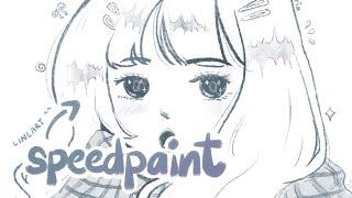 lineart | speedpaint | procreate x procreate pocket | bunnsteria