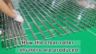 How the clear transparent polycarbonate roller shutter are produced