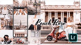 Peach Rose Preset Lightroom Photo Editing