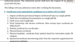 M.Tech Admission Guidelines 2020-21|M.Tech Admission update by DTE