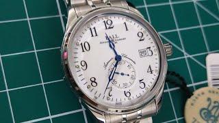 Ball Trainmaster Standard Time. Enamel Dial NM3888D-S1CJ-WH