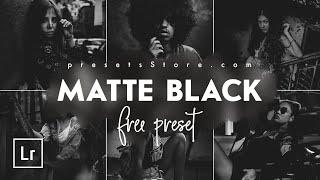 Creating a Simple Black&White Photo | MATTE BLACK Free Lightroom Preset | Tutorial | Free DNG