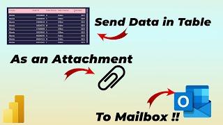 Send Table data as an attachment to mailbox in Power BI using Power Automate | MiTutorials