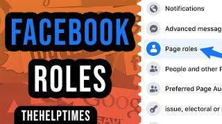 How to Assign a New Page Role on facebook page || Admin, Editor