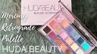 Huda Beauty Mercury Retrograde Eyeshadow Palette - Live Swatches