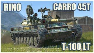 Carro 45t, Rinoceronte & T-100 LT • WoT Blitz Gameplay