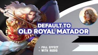 LANCELOT OLD ROYAL MATADOR SKIN SCRIPT NO PASSWORD (FIXED)FIRST SKILL ANIMATION | MLBB EDITH PATCH