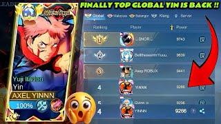 FINALLY TOP GLOBAL YIN IS BACK| CRAZY BUILD & EMBLEM 2024 | ROAD TO TOP 1 GLOBAL | MOBILE LEGENDS