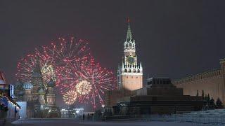Moscow celebrates the new year with fireworks over empty Red Square | AFP