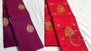 Unique Look Pure kanjeevaram Silk Sarees |@millionsarees |#milliondesigns |whatsapp 6305863923