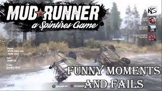 Spintires: Mudrunner - Funny/Random Moments And Fail Compilation #1!