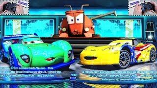 Cars 2 Carla Veloso vs Jeff Gorvette - Xbox One S + Race Two players GamePlay #10