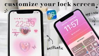 iOS16 how to customize your lock screen aesthetic  app & setting