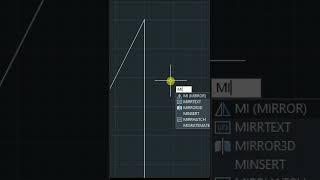 mirror command in autocad || mirror command #shorts #autocad