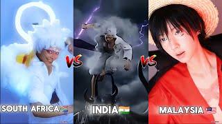 Luffy Live Action- South Africa  Vs India  Vs Malaysia  | Luffy Cosplay | Part-2 | Anime