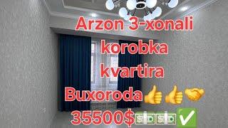 Arzon 3-xonali korobka kvartira sotiladi. 35500$ Ikkilamchi kreditga beriladi#buxoro#uylar#kvartir