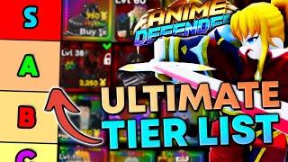 The ULTIMATE Update 1 Unit Tier List In Anime Defenders