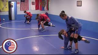 Kids Sambo Class Scissors Takedown