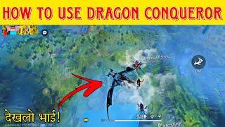 How To Use Dragon In Free Fire  New Dragon Conqueror In Free Fire