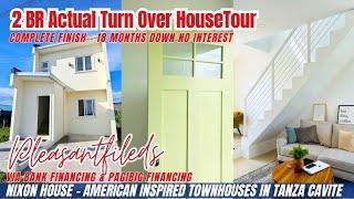 2 BR ACTUAL TURNOVER TOWN HOUSE TOUR IN TANZA CAVITE - NIXON @ PLEASANTFIELDS - PRESELLING