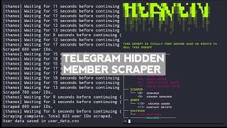 How to see Hidden Members of a Telegram Group | Scrap & Add Hidden Telegram Members through Termux