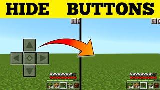 How To Hide Buttons In Minecraft PE 1.20 (Hindi)