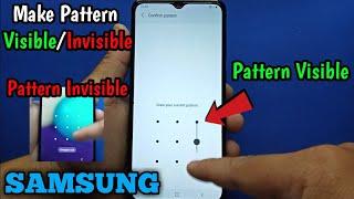 How to make pattern visible or invisible in Samsung Galaxy A02 | Lock Screen | Secure Lock Settings