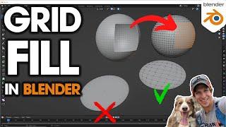 FILLING HOLES in Meshes with Grid Fill in Blender!