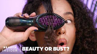 Cordless Hot Brush Straightens Hair | Beauty Or Bust