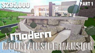 Bloxburg | Modern Mountaintop Mansion || House Build [Roblox] [Part 1/2]