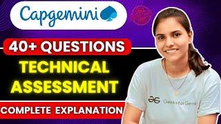 Capgemini Technical Assessment Questions #Capgemini_Exam_questions #technical_assessment_questions