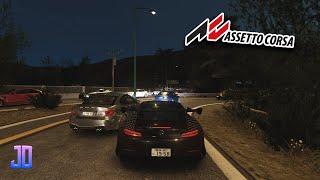 Mercedes Benz AMG GT Black Series Japan Cutting Through California Highway | Assetto Corsa | T300 RS