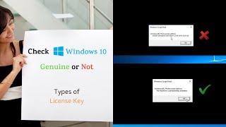 Check Windows 10 / 11 Genuine or not | Types of Windows License Key 